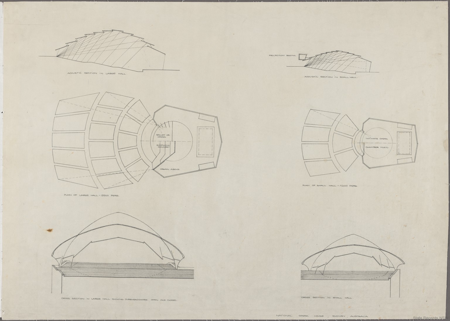 Sydney Opera House Utzon Drawings State Records NSW