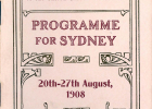 Programme of events. Front cover