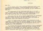 7. Thank you letter from Arthur Fadden, Prime Minister of Australia to the Premier of NSW, August 1941