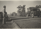 15. First convoy on completed road, north of Clermont, 1943