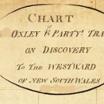 1817 Chart – Explorer John Oxley following the Lachlan and Macquarie Rivers