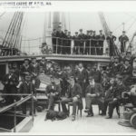 Naval Officers and cadets on the N.S.S 'Sobraon', 11 Aug 1893. Digital ID 4481_a026_000966