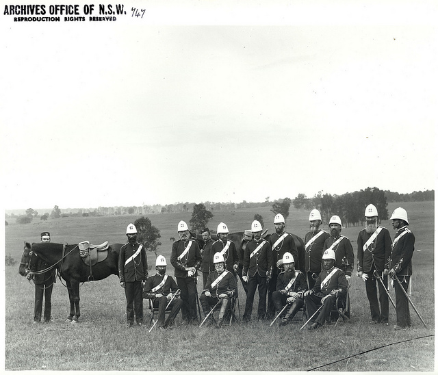 Soldiers and horse - possibly Sudan contingent. Digital ID 4481_a026_000695